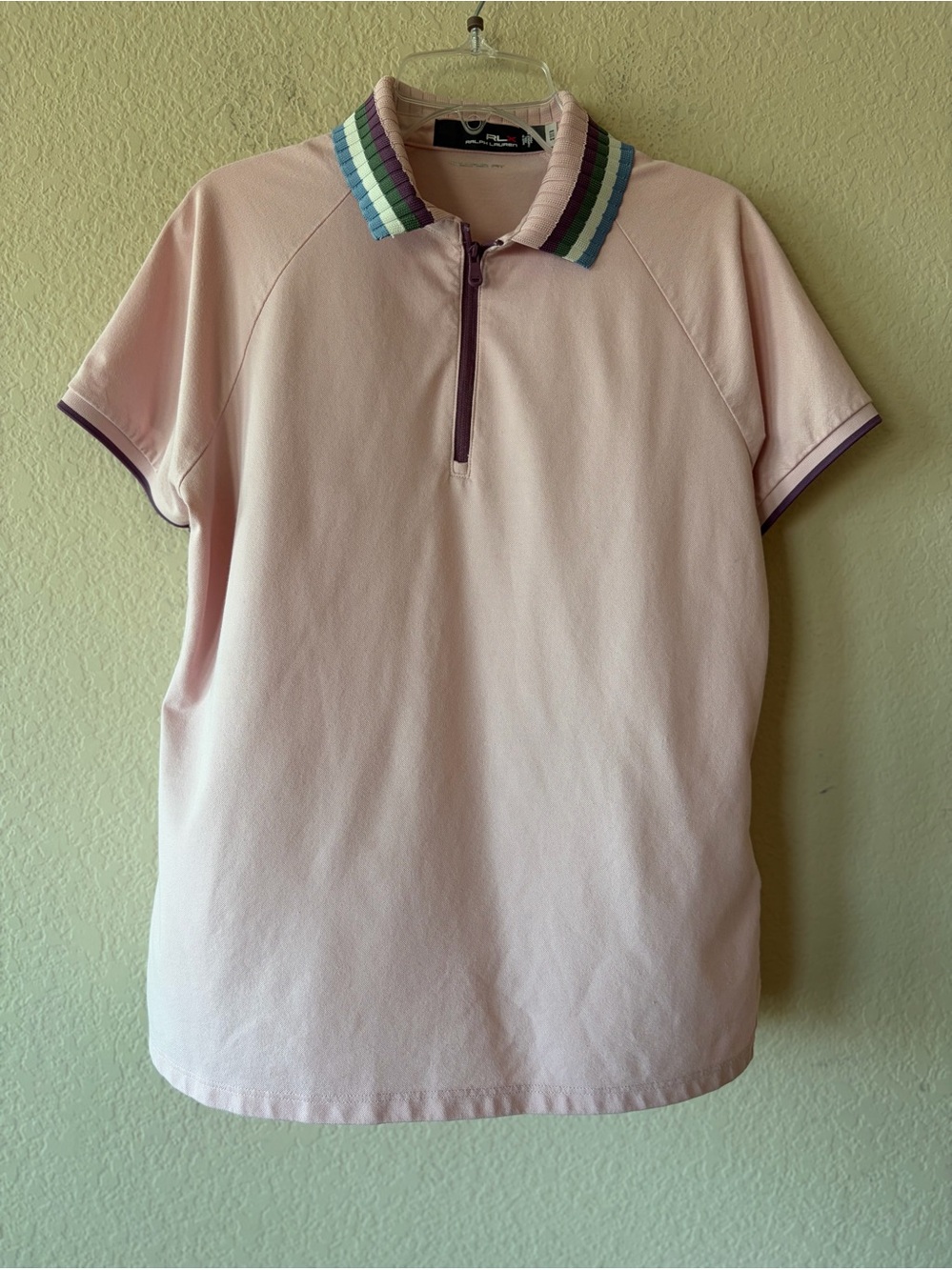RLX RALPH LAUREN
Tour Pique Knit Collar Women's Short Sleeve Golf Polo Shirt M